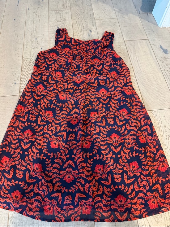 Francesca's Collections Dresses & Skirts - Francesca’s Navy Dress with Red Floral Print